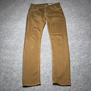 NOEND Jeans Mens 30x31 Brown Slim Cotton Stretch Denim Twill Pants USA Made